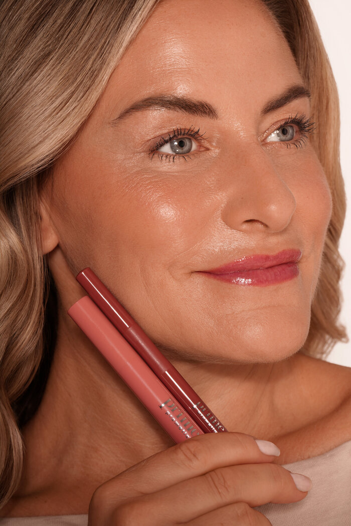 Model holding lip products