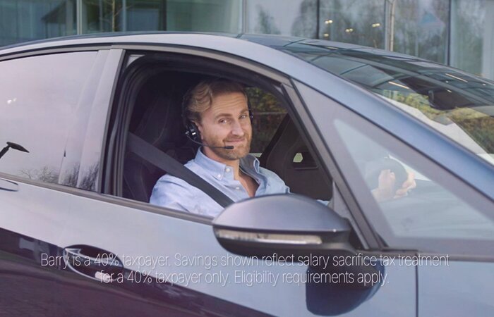 Actor sat in car