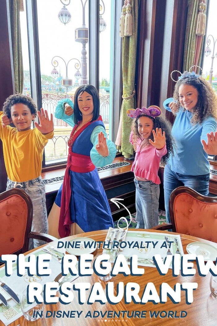 Models at Disney character breakfast