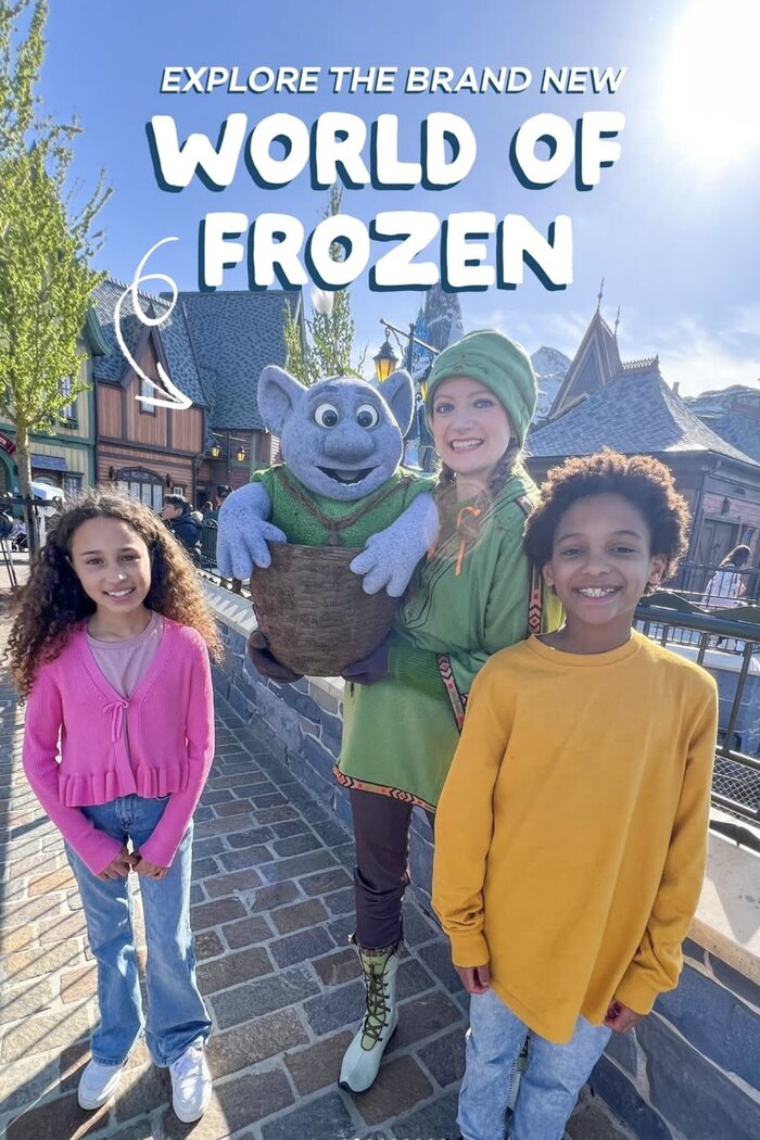 Junior models at Disneyland with character