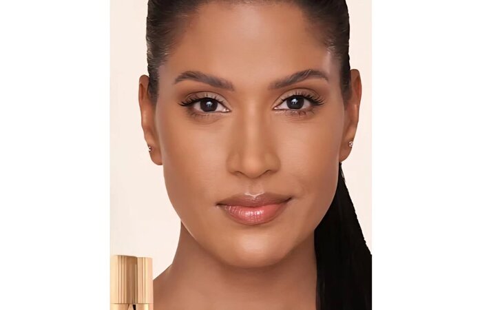 Female model in beauty campaign